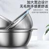 Juego de Canastas Coladoras de Acero Inoxidable Espesado 304 Seleccionadas Cuidadosamente para Olla Caliente, Colador de Arroz, Lavado de Verduras, Recipiente para Escurrir Arroz, Suministros de Cocina para el Hogar