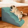 Escalera de Escalada para Perros Pequeños y Gatos para el Hogar de 2, 3 y 4 Escalones, Peldaños Antideslizantes, Escalera para Sofá de Cama para Mascotas Multicapa Desmontable y Lavable