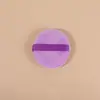Esponja de Terciopelo Redonda para Polvos, Polvos Sueltos Multicolores, Polvo Fijador, Esponja Seca para Polvos, Polvera Compacta, Herramientas de Maquillaje al por Mayor