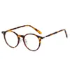 Montura redonda material de lámina gafas nerd para mujer 2048 retro japonés bloqueo de luz azul montura de gafas graduadas carey se puede equipar con graduación