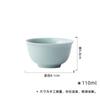 Mo Jilan Verde Crema Condensada Azul Cielo Taza de Té de Boca Redonda Juego de Té Kung Fu Cerámica para el Hogar Taza Individual para Té Pu'Er