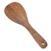Espátula de Cocina de Madera Madera de Ala de Pollo Mango Largo Espátula de Arroz No Daña la Olla Hogar Madera Maciza Sin Pintura Espátula de Madera Antiadherente para Olla
