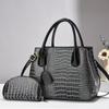 Bolso de mano de cuero brillante con estampado de piedras, bolso grande a la moda que combina con todo, bolso nuevo para mujer de otoño e invierno, bolso cruzado de alta gama para mujer.