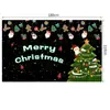Tecido de Fundo de Natal Novo Transfronteiriço com Elementos de Papai Noel, Rena, Boneco de Neve, Árvore de Natal, Pano de Cena, Bandeira Pendurada