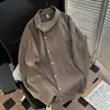 Camisa de Manga Larga de Diseño Retro de Nicho para Hombre Marca de Tendencia Nueva Primavera/Otoño 2026 Camisa Casual Irregular para Hombre