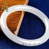 Pulsera de Jade Blanco de Xinjiang Natural al por Mayor de Fabricantes de Jade Transmisión en Vivo Pulsera de Jade de Seda Dorada de Grado A de Alta Calidad