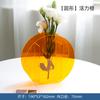 Florero Acrílico Colorido con Forma de Flor Forma Especial Arreglo Floral Casero Mesa de Centro Estilo Nórdico Simple Encimera de Sala de Estar Mesa de Café Decoración
