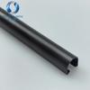 Cubierta Negra de Tarjeta Abs Semicircular Perfil Extruido Abs Abs Mate Cáscara Protectora Semicircular Pieza de Plástico en Forma de U