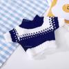 Roupas de Boneca Suéter de Tricô, Roupas de Boneca em Fio Listrado Multicor com Estampa de Coração, Tops para Vestir Bonecas no Atacado