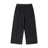 Yidao Vintage Otoño 2026 Nuevas Llegadas Retro Americano Diseño Deconstruido Color Sólido Holgado Recto Pierna Ancha Pantalones Cargo