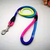 Correa para mascotas cuerda de nylon colorida cuerda de arcoíris color degradado cuerda redonda cuerda para colgar equipaje