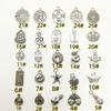 Xizang plata diy accesorios de joyería placa vintage colgante pequeño cristal colgante hecho a mano accesorios adornos de Yiwu al por mayor