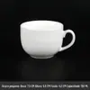 Caneca de cerâmica branca para impressão Logotipo texto Publicidade Copo de cerâmica Copo de presente Letras Copo de água Copo de café