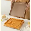 Bandeja de Horneado Cuadrada de Acero al Carbono al por Mayor 8x8 Molde para Pastel de Copo de Nieve Bizcocho Suizo Rollo de Toalla