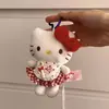 Auténtico Peluche de Dibujos Animados Sanrio Hello Kitty Bolsa Decoración Colgante Llavero Colgante