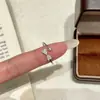 Anillo Combinado de Ciervo Dulce Estilo Coreano con Lazo para Mujer Nuevo con Circonita de Diamante Completo Anillo Abierto Ajustable Versátil para Mujer