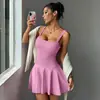 Saia Shorts Esportiva Muyao para Comércio Exterior Anti-Exposição Peça Única para Badminton Tênis com Bolsos Yoga Fitness Estilo Ballet para Mulheres
