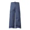 Roupas Vintage 2026 Primavera High Street Calça Jeans Desgastada de Perna Larga Solta Calça Casual de Perna Reta