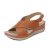 Sandálias de Praia de Verão 2025 Sandálias da Moda Tamanho Grande Transfronteiriças Sandálias de Dedo Bico Redondo Sandálias Femininas Dropshipping