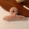 Plush Grab Clip Bow Hairpin Back Head Outono e Inverno Hairpin Mulheres Internet Celebridade 2021 Nova Chegada Shark Clip Headwear