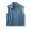 Chaleco sin mangas apilado para pareja de hombres y mujeres con cuello vertical para exteriores, repelente al agua, holgado, casual, de color liso, chaleco