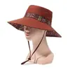 Nuevo Sombrero de Estilo Étnico para Mujer, Sombrero Retro de Verano para Senderismo, Sombrero de Sol de Ala Ancha para Exteriores, Sombrero de Pescador con Protección Solar