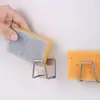 Estante para esponjas de acero inoxidable 304, cocina sin perforaciones, estante de secado para esponjas, trapos, bolas de acero, estante de almacenamiento