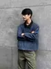 Jaqueta de trabalho americana retro de fronteira Detroit, nova coleção primavera/outono, acabamento lavado e desgastado, caimento solto, estilo curto, masculina