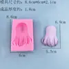 Molde de Silicona Personaje de Anime Peinados de Cabello Largo y Corto DIY Fondant Chocolate Arcilla Suave Arcilla Ultraligera Herramientas Manuales