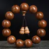Pulsera de Cuentas Budistas de Seis Capas de Madera Vieja, Tallado en Madera de Dragón, Pulsera de Textura de Seis Capas, Hilo de Cuentas para la Buena Suerte