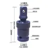 Adaptador de junta universal para llave eléctrica, multifuncional, giratorio 360 grados, manguito de 1/2 pulgada, cabezal de llave neumática volador grande