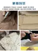 Pincel de arte cerámico Xiaoweiwei con mango de madera y textura de acero inoxidable, herramienta para modelado de arcilla para adherir pelo de animal