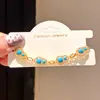 "Hulianliulan" Pulsera Genuina de Calabaza con Baño de Oro y Circonita, Pulsera de Lujo Ligero de Gama Alta, Joyería de Mano Retro Estilo Palacio