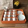 Mini Taza de Café de Cerámica con Platillo Estilo Europeo Sencillo Blanco 3oz Taza para Té Negro de la Tarde Mismo Estilo que Amazon Personalización