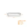 Anel de torre oval perfurado em aço inoxidável 430, anel de mousse com furo, anel de torta, anel para muffin francês, molde de casca de ovo