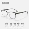 Montura de cejas retro para hombre montura de gafas alto sentido inserto 8094 Danyang gafas óptica de negocios cristal para miopía al por mayor