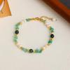 Nuevo Diseño Original Chino Collar Pulsera Aretes de Perlas de Agua Dulce de Grava Natural Estilo Nacional Traje de Lazo Fresco