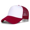 Impresión de Logotipo Personalizado Estampado en Caliente Combinación de Colores Sencilla Gorra con Visera de Malla Cómoda Transpirable Sombrero para el Sol Gorra de Béisbol
