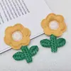 Parche de Reparación de Agujeros Mini Girasol para Decoración de Ropa Infantil, Parche Bordado para Cubrir Defectos, Etiqueta de Tela Bordada Cosida a Mano