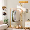 Arara de roupas de chão para quarto, perfeita para guardar roupas aos pés da cama à noite, um guarda-roupa temporário estilo aberto, modelo novo