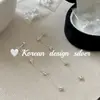 Brincos Elegantes Delicados Dongdaemun Ins da Coreia do Sul Prata Esterlina S925 Pequena Flor Brinco de Franja Super Fada Elegante e Versátil