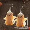 Pendientes Nuevos de Acrílico Transfronterizos, Pendientes Planos de Acrílico Lindos, Accesorios para Fiestas de Halloween y Navidad