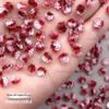 Joias para arte em unhas de camélia vermelha, celebrantes da internet, explosões, rosas noturnas, resina, pequenas joias, tridimensionais, pequenas flores, acessórios para arte em unhas