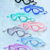 Nuevas gafas de natación para adultos de marco grande, impermeables, antivaho, gafas de buceo de alta definición para hombres y mujeres, con tapones para los oídos integrados, al por mayor