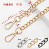 Cadena de giro para bolso color gunmetal dorado y plateado 1.2m correa con hebilla terminada para bolso de axila y correa de hombro de repuesto para bolso