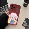 Chica divertida con mascarilla, luciendo relajada, funda de silicona para teléfono para Apple 18 Pro Max, funda protectora de carcasa blanda para iPhone 14 Pro Max