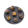 Gema de Cristal Natural Mini Matriz de Siete Estrellas Disco de Siete Estrellas Adornos de Cuentas Redondas Estrella de Siete Hombres Feng Shui Hogar Adornos de Joyería