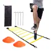 Escada de Agilidade Borboleta Multifuncional Escada de Amarelinha Dobrável Obstáculo de Amarelinha Equipamento de Treinamento Físico Infantil Escada de Corda Macia