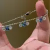 Pulsera Apilada Xinghe Azul para Niñas Lujo Ligero Nicho Exquisita Alto Valor 2024 Nueva Pulsera Regalo para Novia