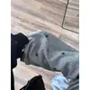 Pantalones Casuales Grises con Estampado de Estrellas Estilo Americano para Mujer, Nuevos de Primavera/Verano de Cintura Alta Adelgazantes Versátiles Holgados Deportivos de Pierna Ancha